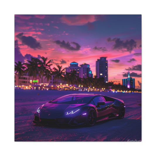 Purple Lamborghini (Canvas)